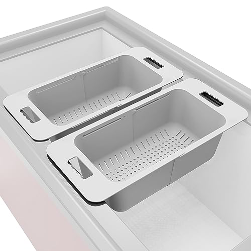 White Expandable Freezer Storage Bins 2-Pack R411288