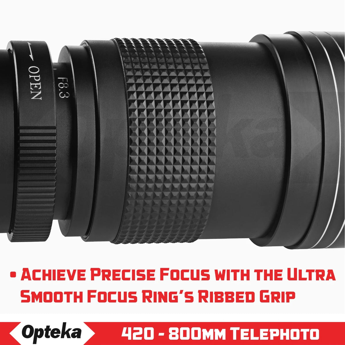 420-800mm f/8.3 HD Telephoto Zoom Lens for Nikon DX FX F Mount Digital SLR Cameras C789322