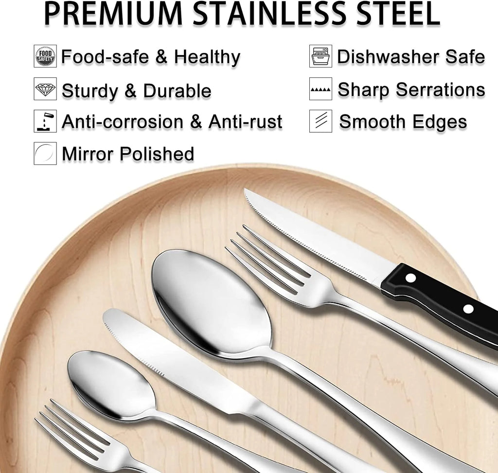 49-Piece Stainless Steel Silverware Set with Organizer M430