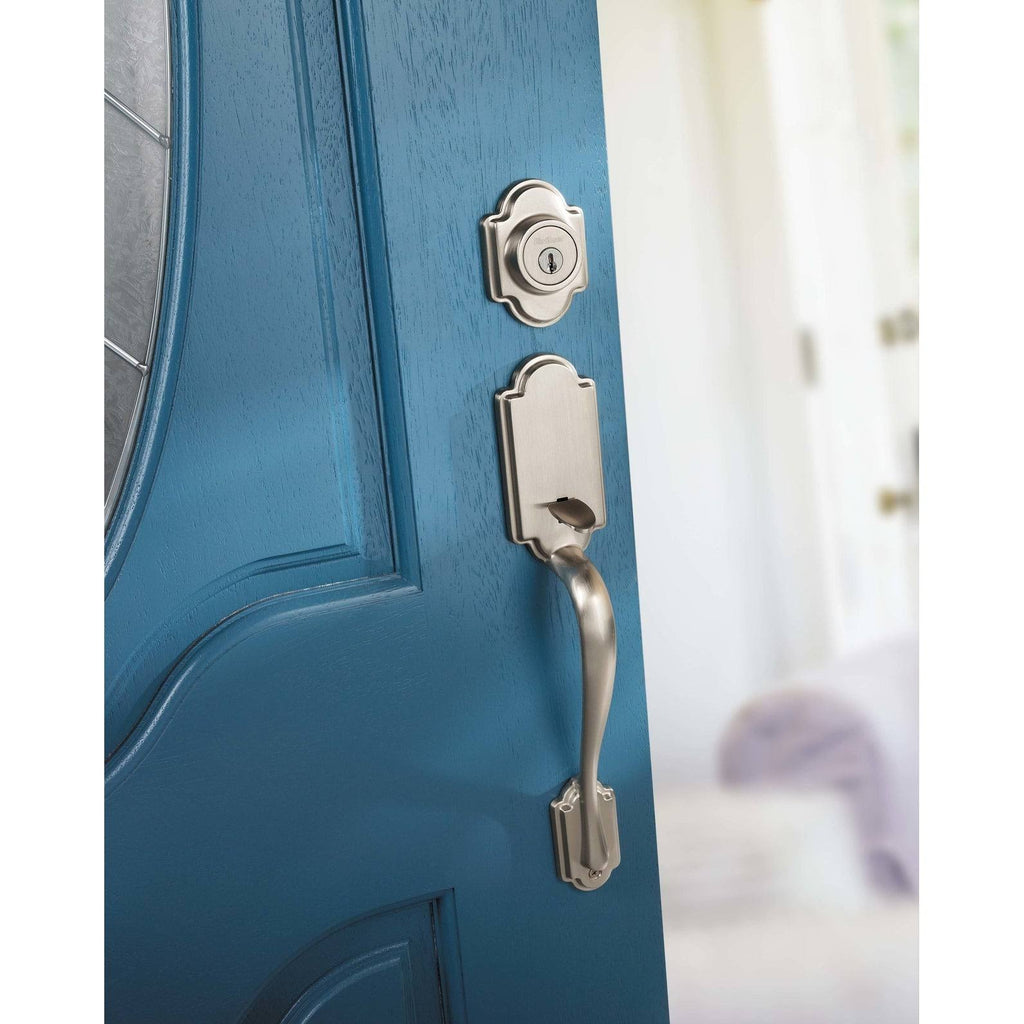 Bright Brass Dummy Exterior Handleset M4700
