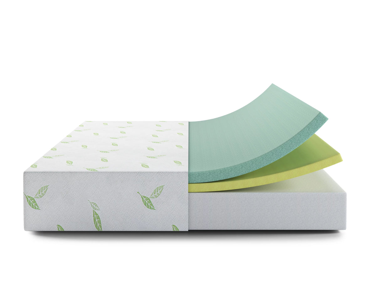 Queen Size Green Tea Infused Memory Foam Mattress D59011