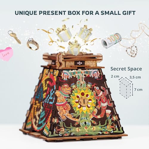 Wooden 3D Puzzle & Escape Room Box U376