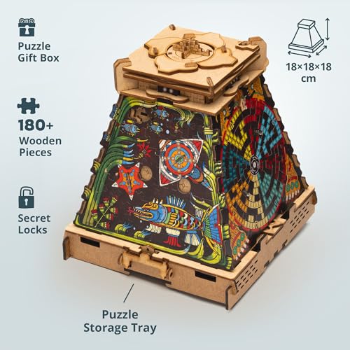 Wooden 3D Puzzle & Escape Room Box U376