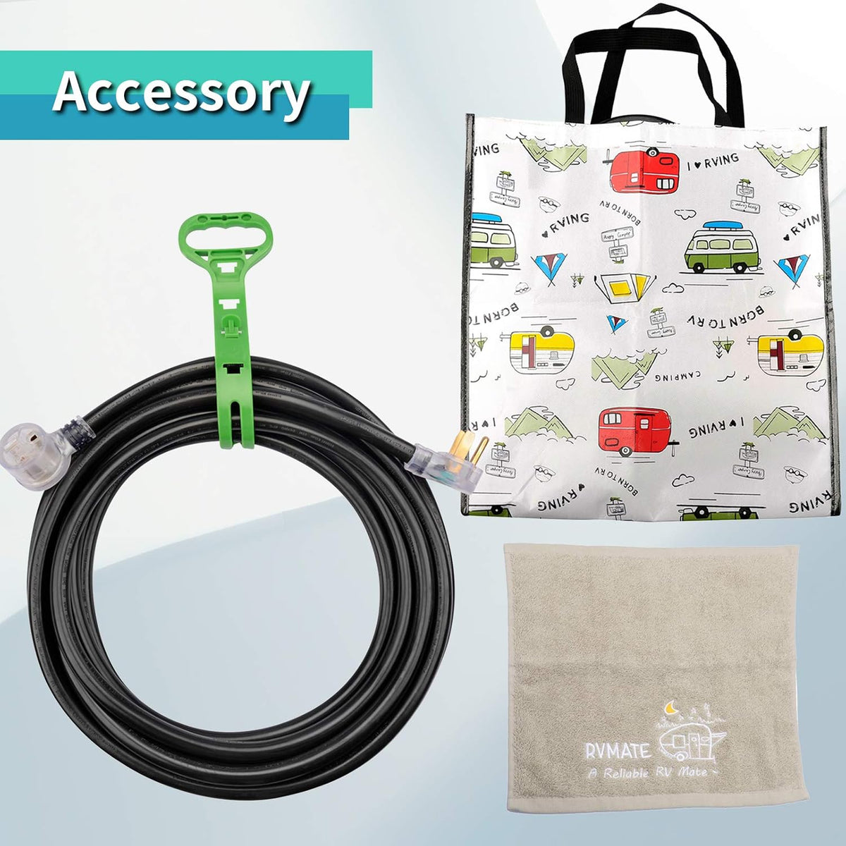 250V 40 Feet 8 AWG NEMA 6-50 STW Welder Extension Cord with LED Indicator A5086