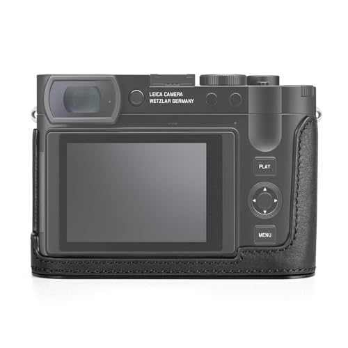 Genuine Leather Camera Case with Bottom Hole S7571