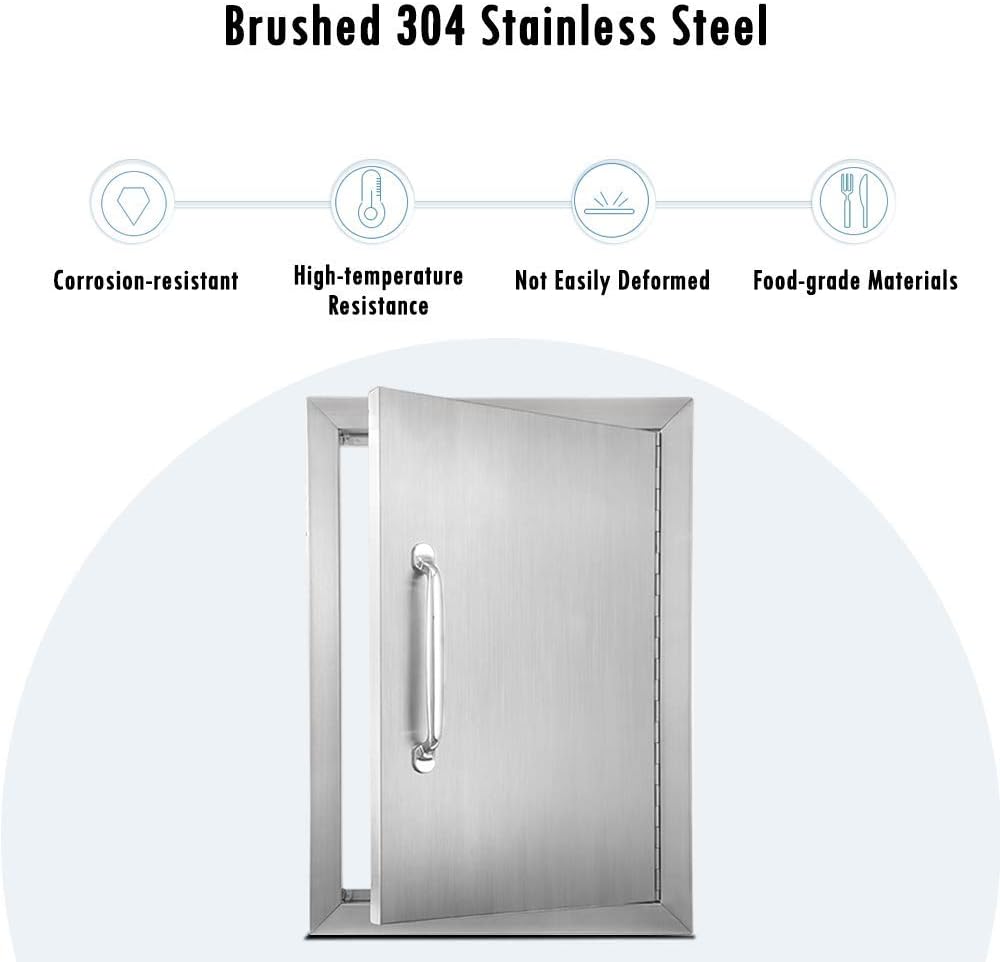 Stainless Steel Outdoor Kitchen Door 14''W X 20''H S203444
