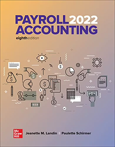 Payroll Accounting 2022 Paperback Y506