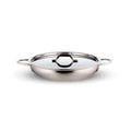 Two Tone Stainless Steel Saute Pan with Cover J702002