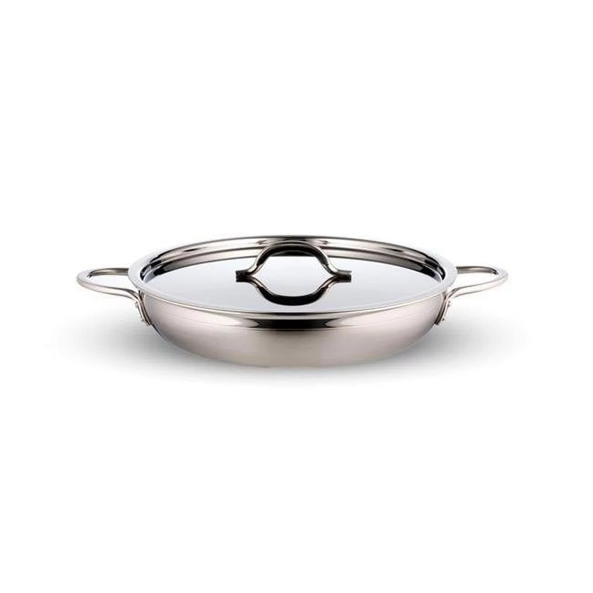 Two Tone Stainless Steel Saute Pan with Cover J702002