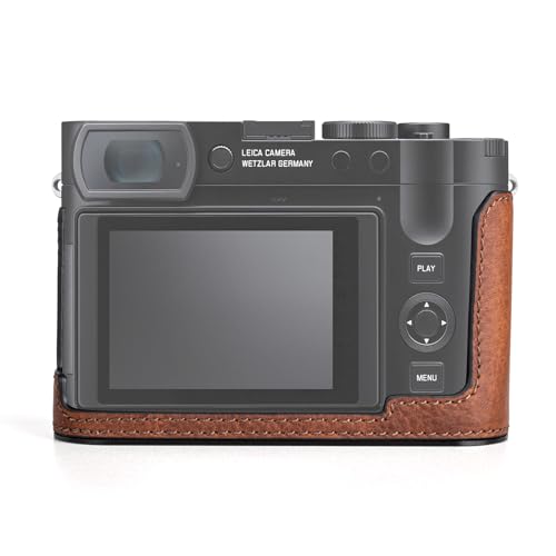Genuine Leather Camera Case with Bottom Hole S7571
