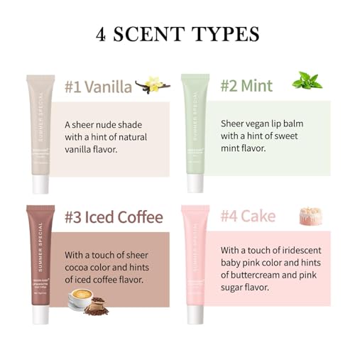 4 PCS Shea Butter & Olive Oil Lip Butter Balm M224634
