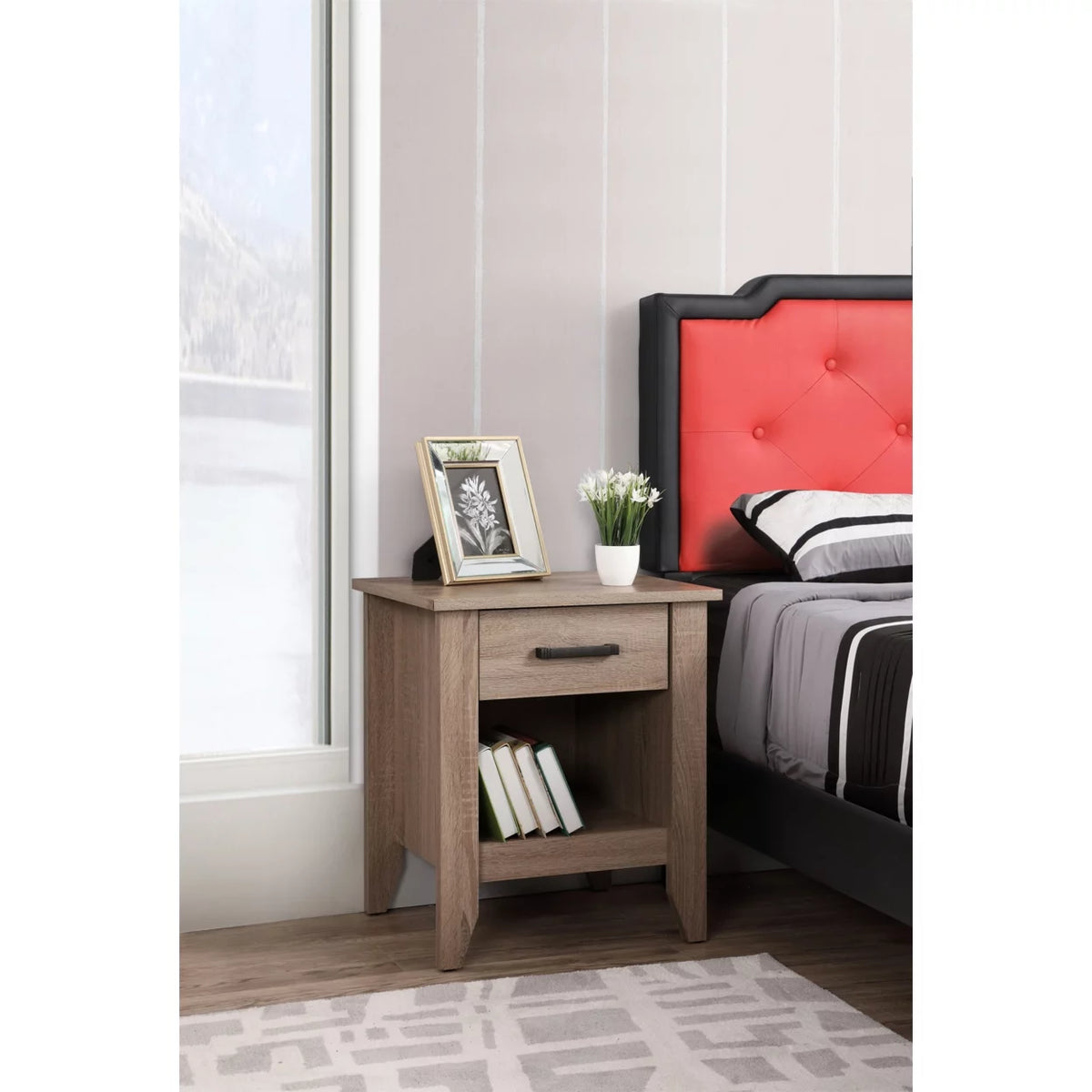 1-Drawer Sandalwood Nightstand L2424
