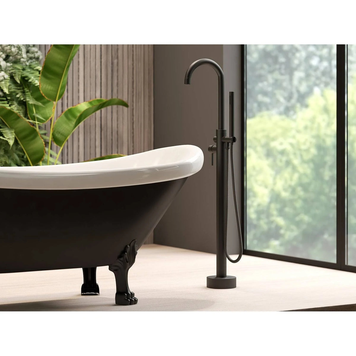 Matte Black Freestanding Tub Filler Z44751