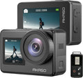 4K30FPS 20MP WiFi Action Camera with Touch Screen IPX8 Waterproof Camera EIS 2.0 External Mic with 2X 1350mAh Batteries J39673