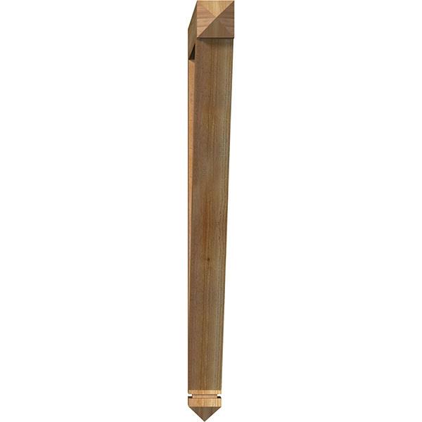 Traditional Arts & Crafts Rough Sawn Bracket, Western Red Cedar Y83902