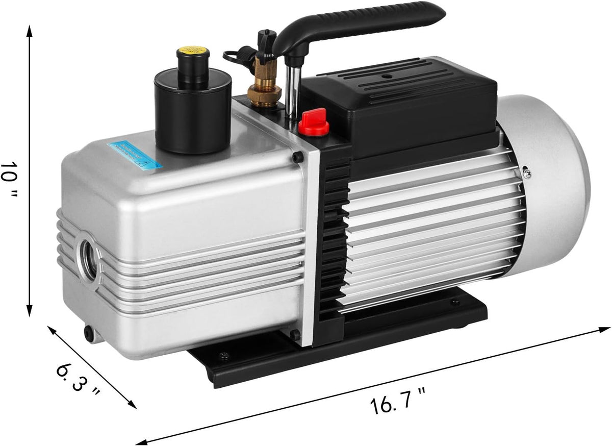 12CFM 1 HP Single Stage Rotary Vane Vacuum Pump K719
