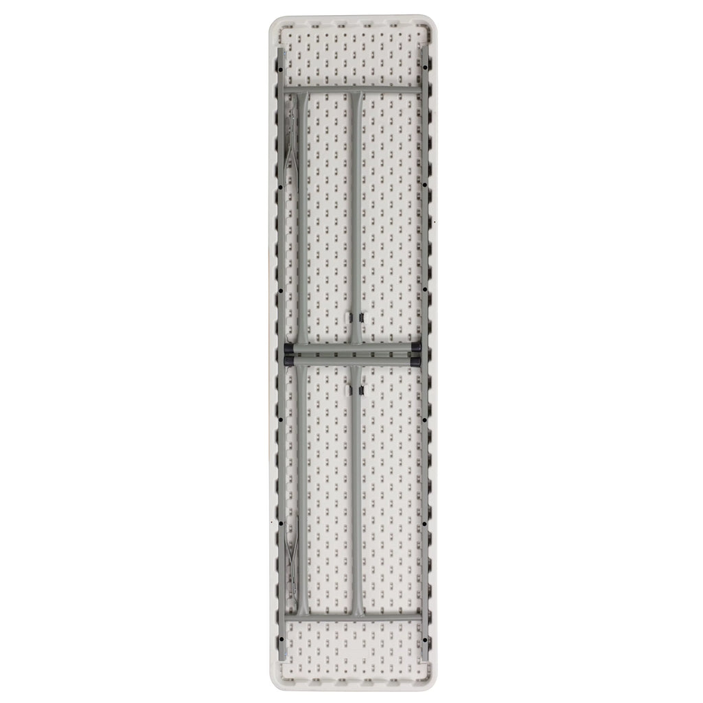 6-Foot Granite White Plastic Folding Training Table L637