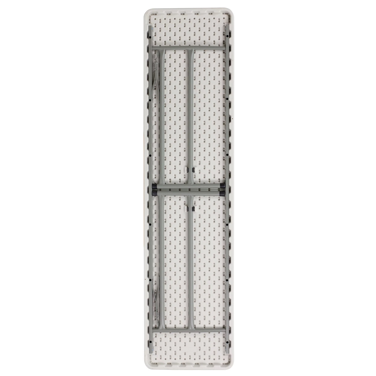 6-Foot Granite White Plastic Folding Training Table L637