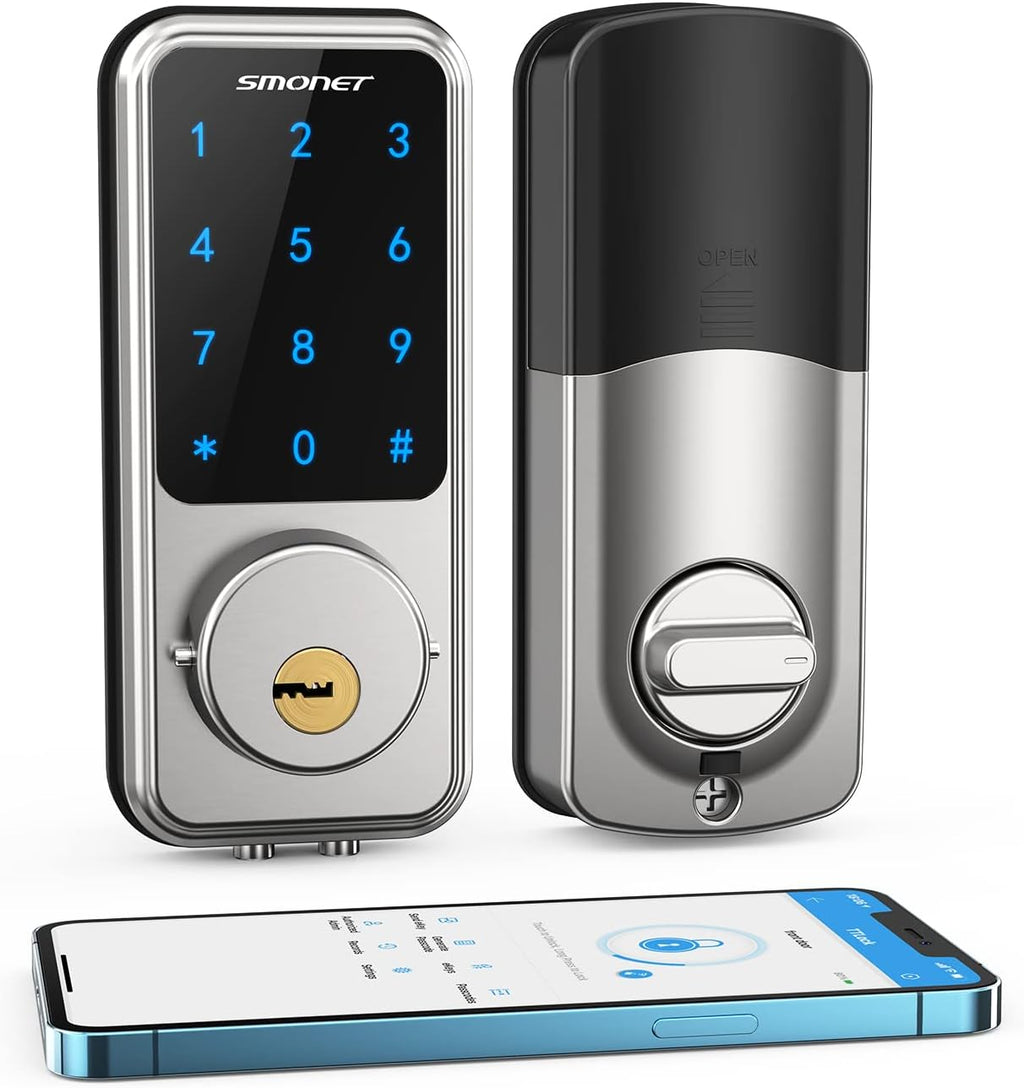Smart Lock Keyless Entry Door Lock Deadbolt with Keypad Digital Electronic Door Lock W555