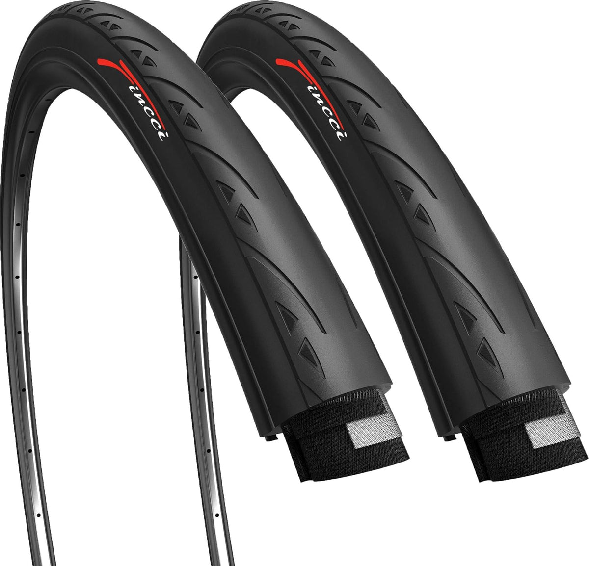 Pair 700 x 25c Foldable 120 TPI Road Racing Bicycle B923