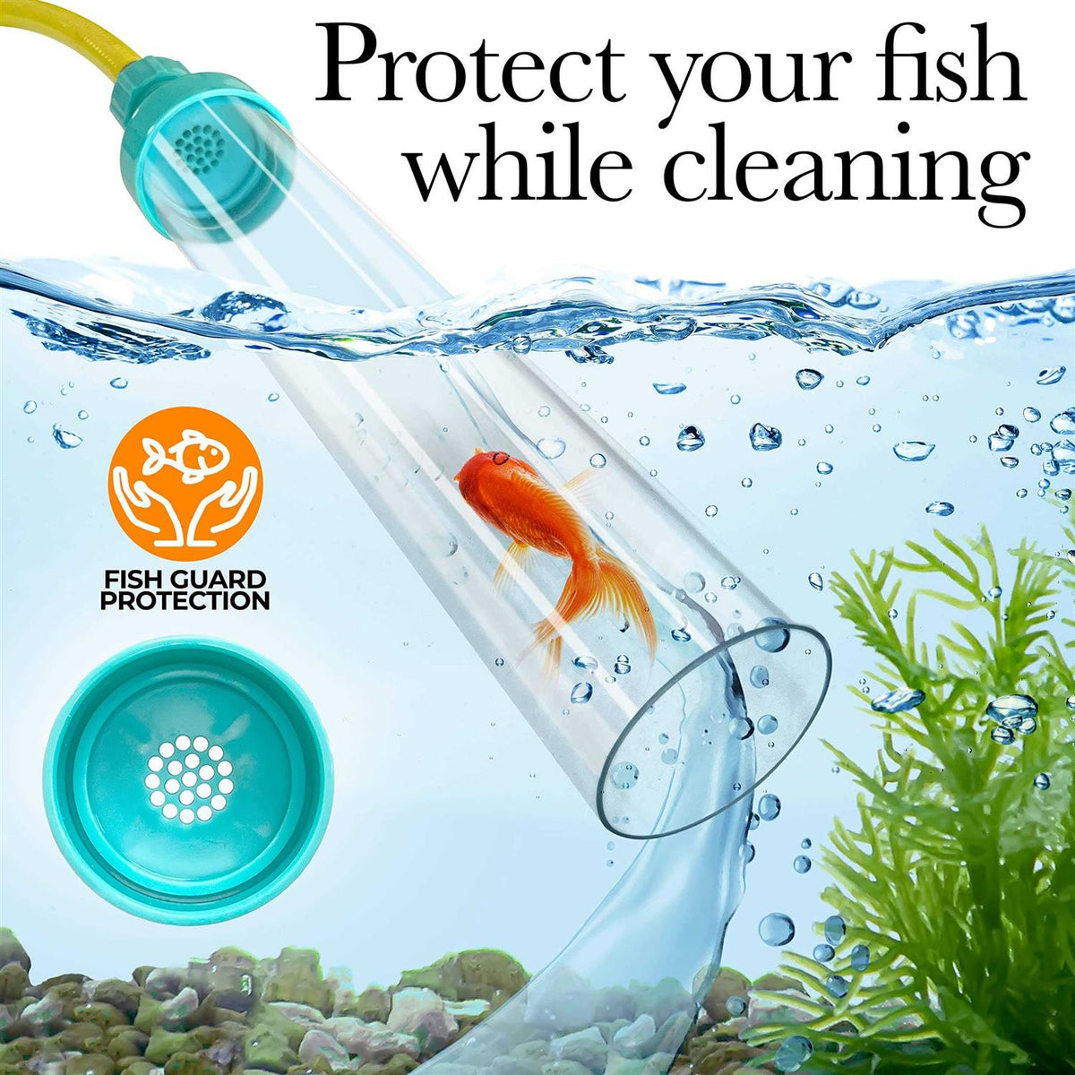 Aquarium Gravel Cleaner with Water Control Valve T893