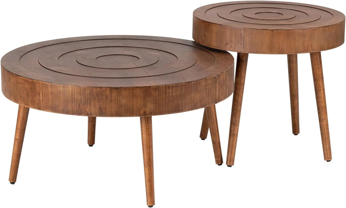 Round Nesting Coffee Table 2 Piece MDF P237985