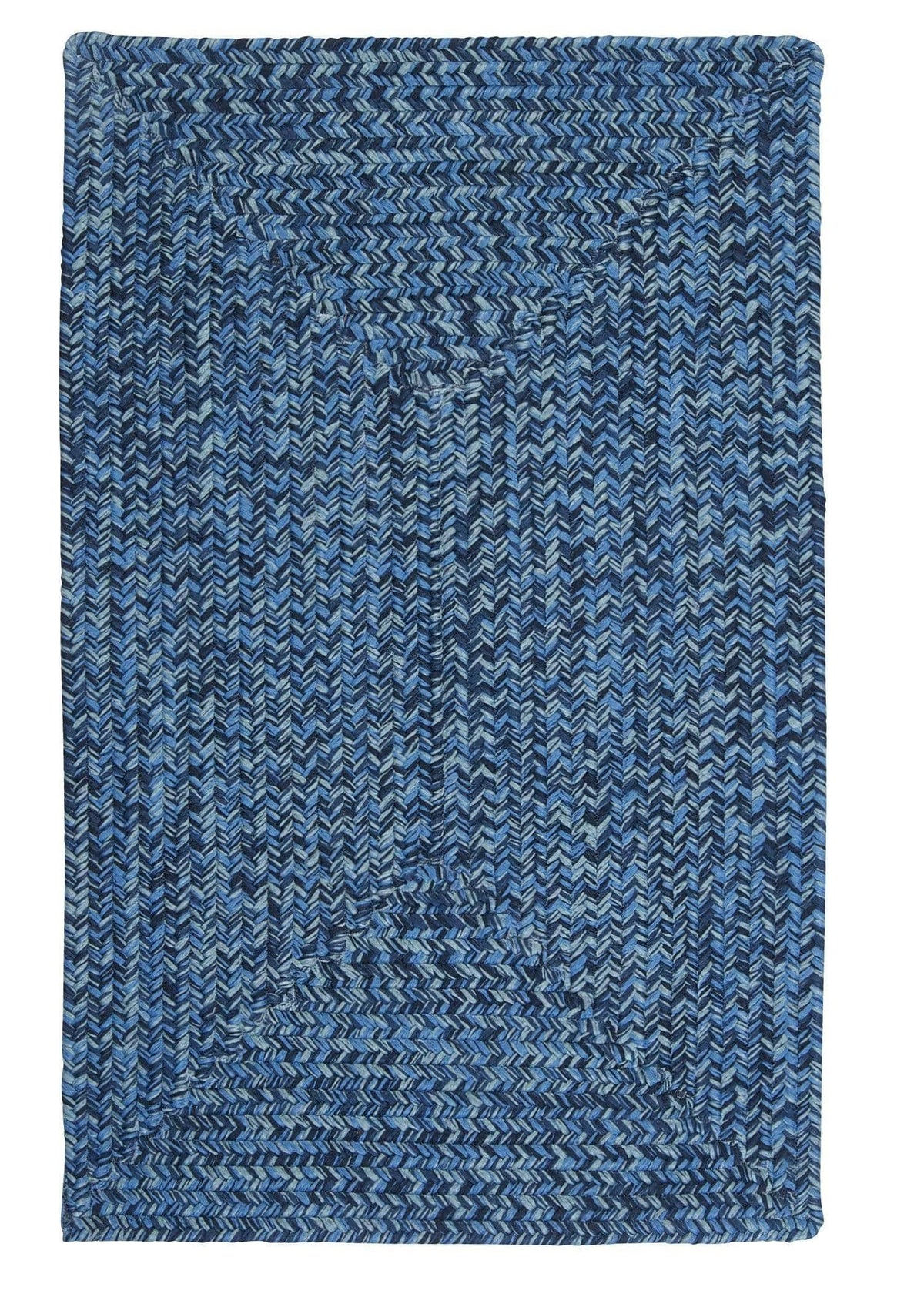 Blue Wave 2x7 Braided Rug C9762