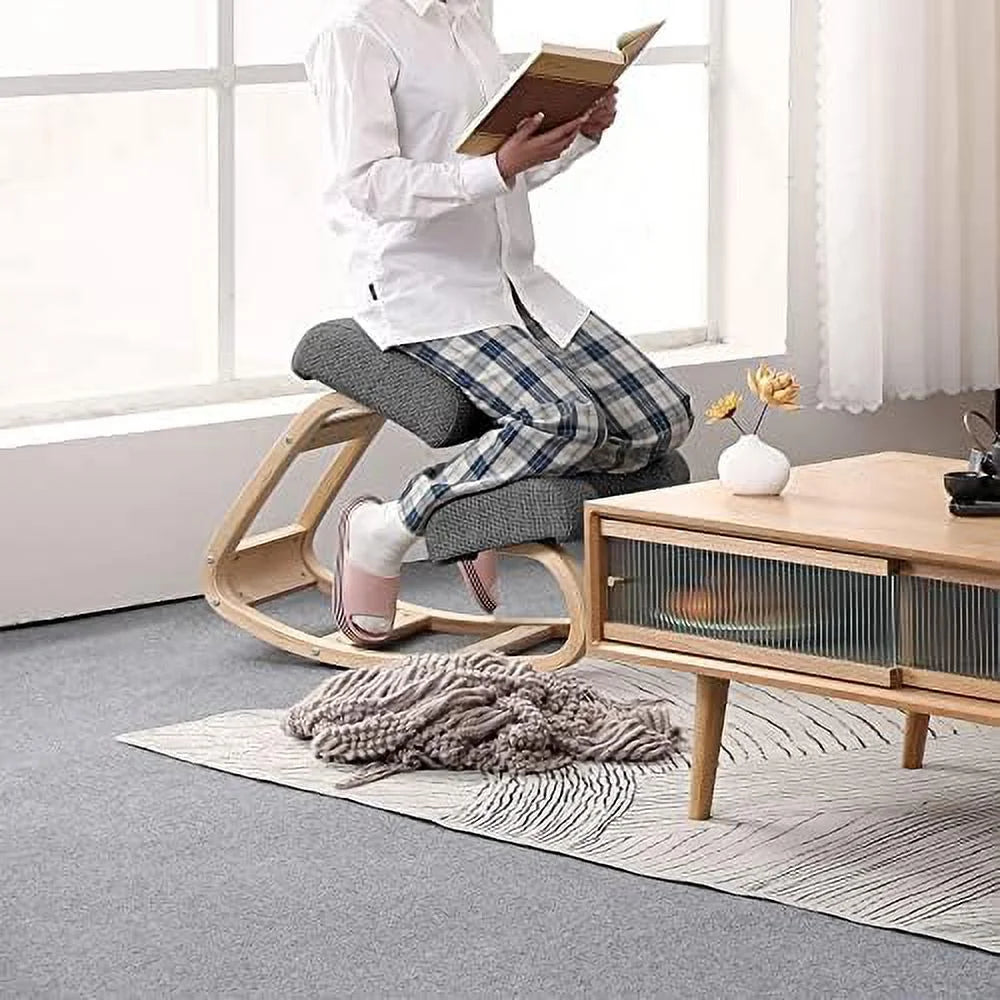 Ergonomic Kneeling Chair Grey Q22648