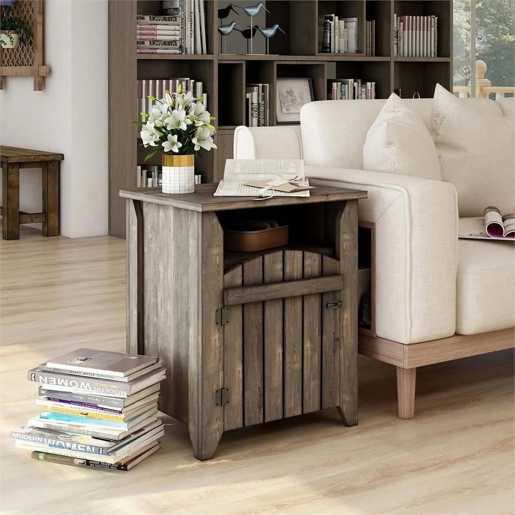 Oak Wood Storage Coffee Table and End Table Set G3589