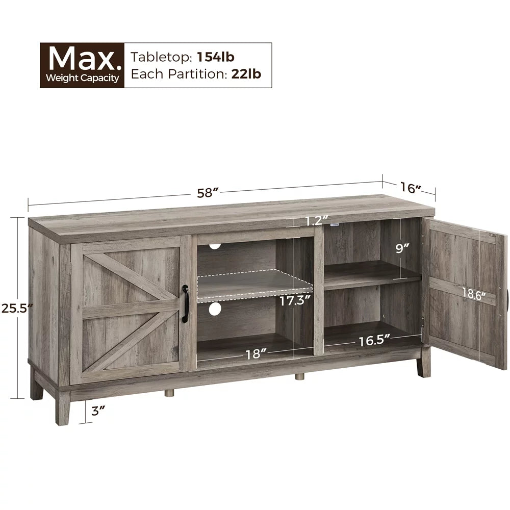 Gray Storage TV Stand V403