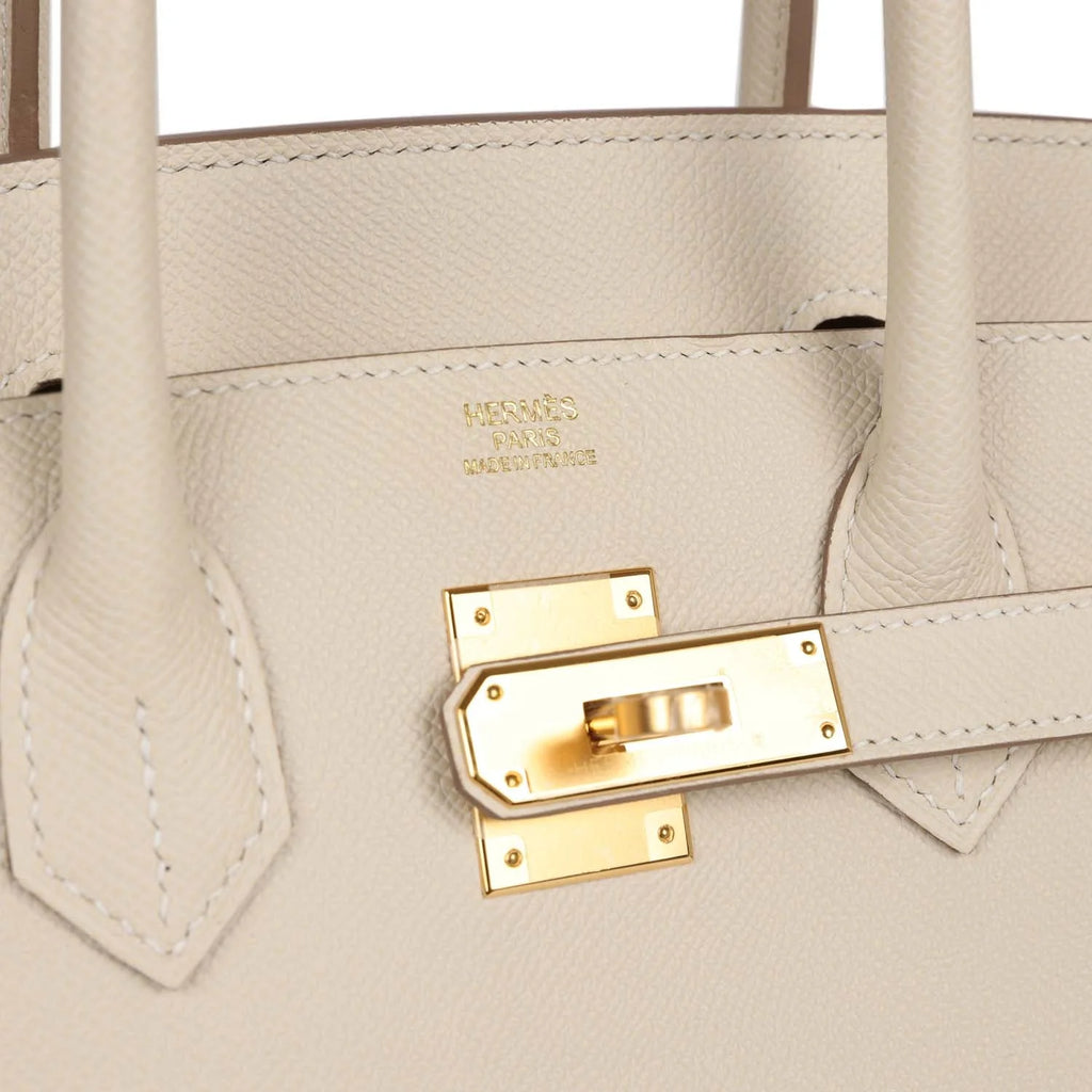 Pre-owned 30 Craie Epsom Handbag K72408