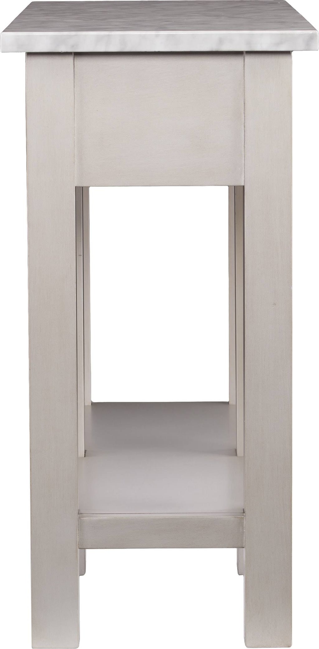 Faux Marble Rectangular Console Table T441939