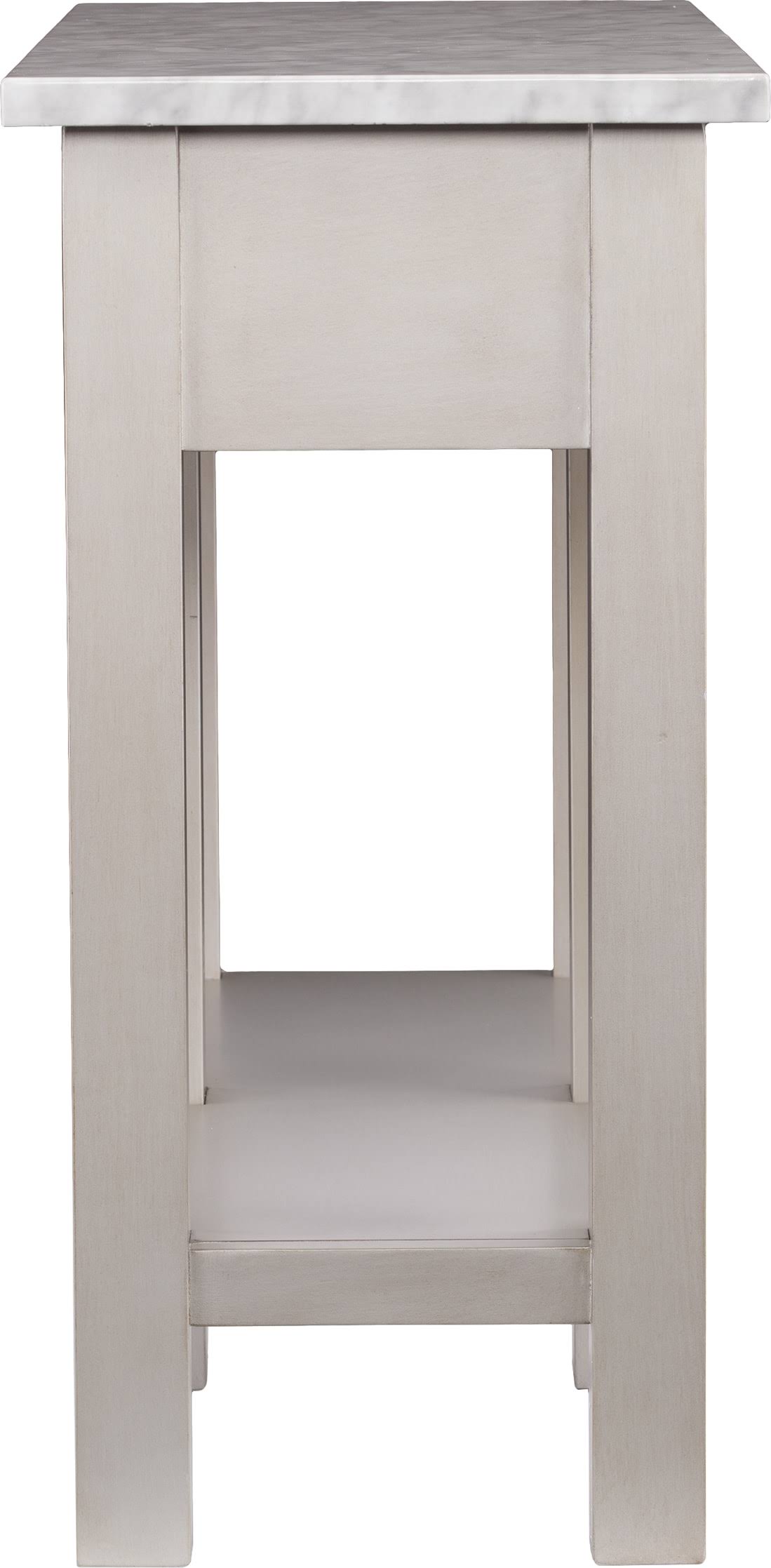 Faux Marble Rectangular Console Table T441939