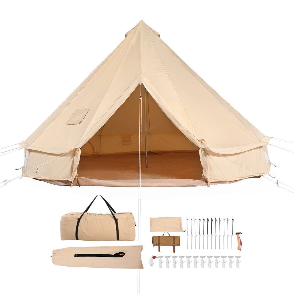 Canvas Bell Tent 4-Season with Stove Jack D820080