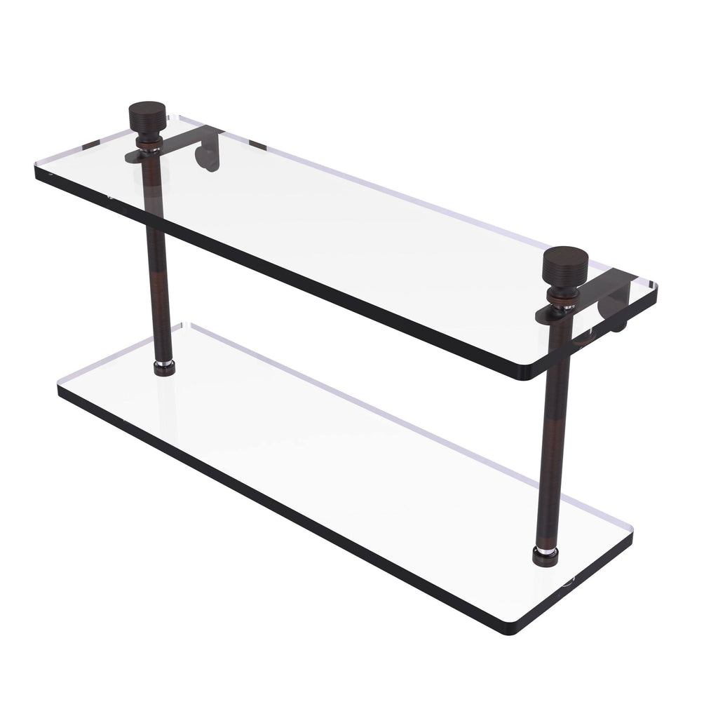 16 inch Two Tiered Glass Shelf S533445