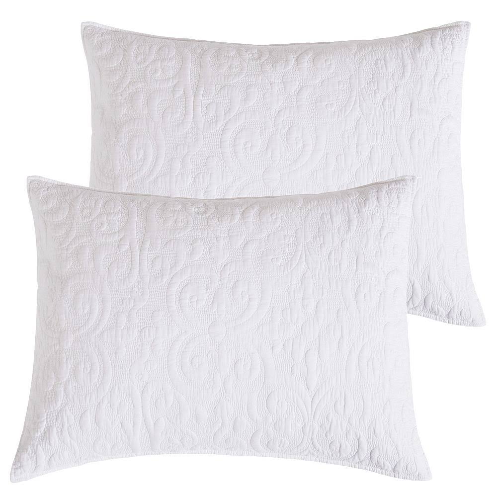 White Reversible King Quilt S9681