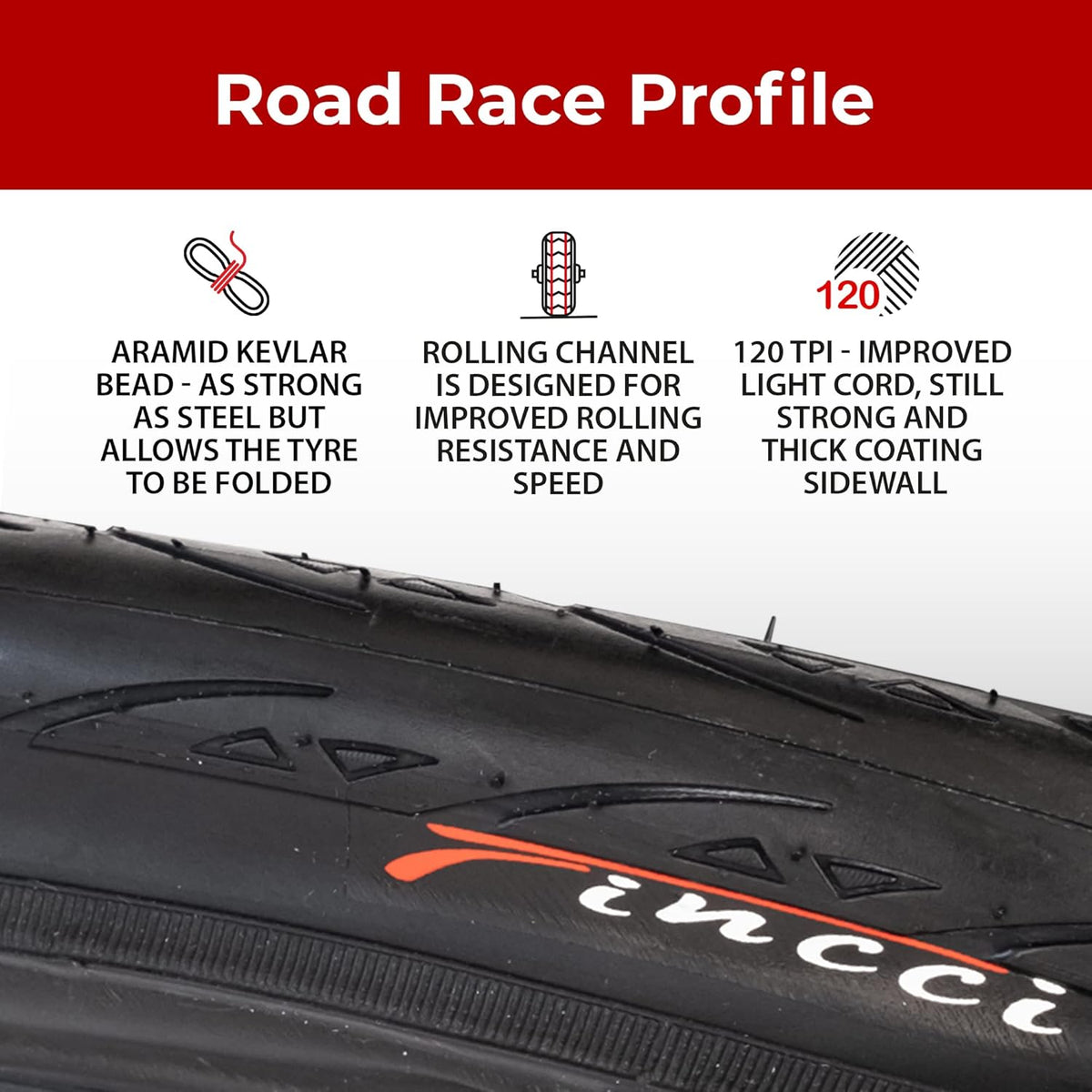 Pair 700 x 25c Foldable 120 TPI Road Racing Bicycle B923