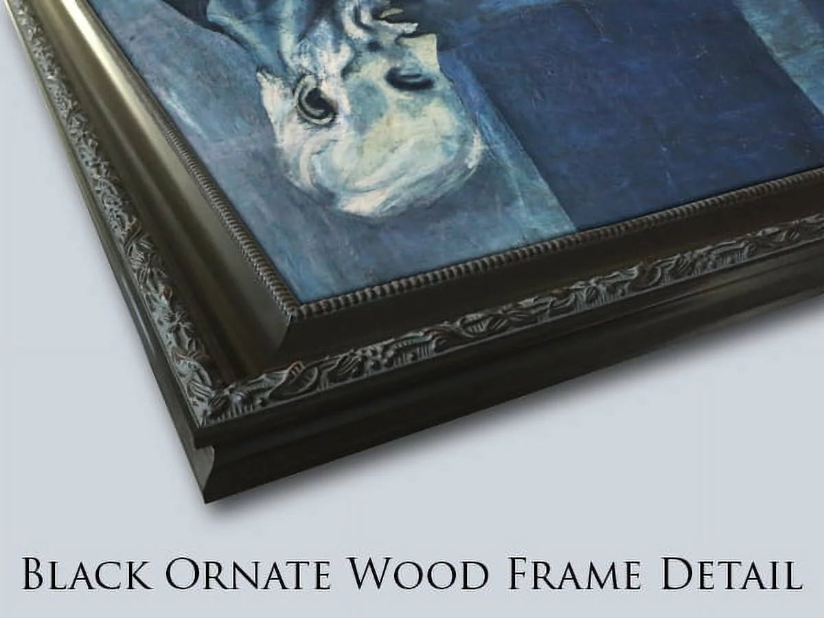 Black Ornate Framed Art Print V857