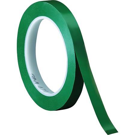 Green Solid Vinyl Safety Tape, 3/Pack X699