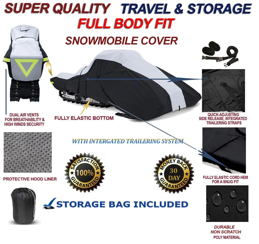 600 Denier Full Fit Snowmobile Travel and Storage Cover U7210