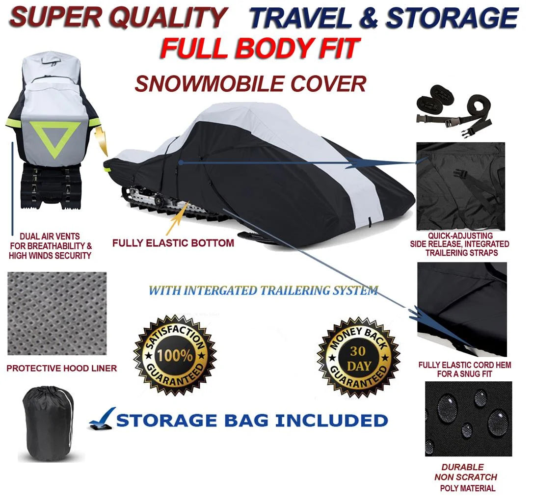 600 Denier Full Fit Snowmobile Travel and Storage Cover U7210