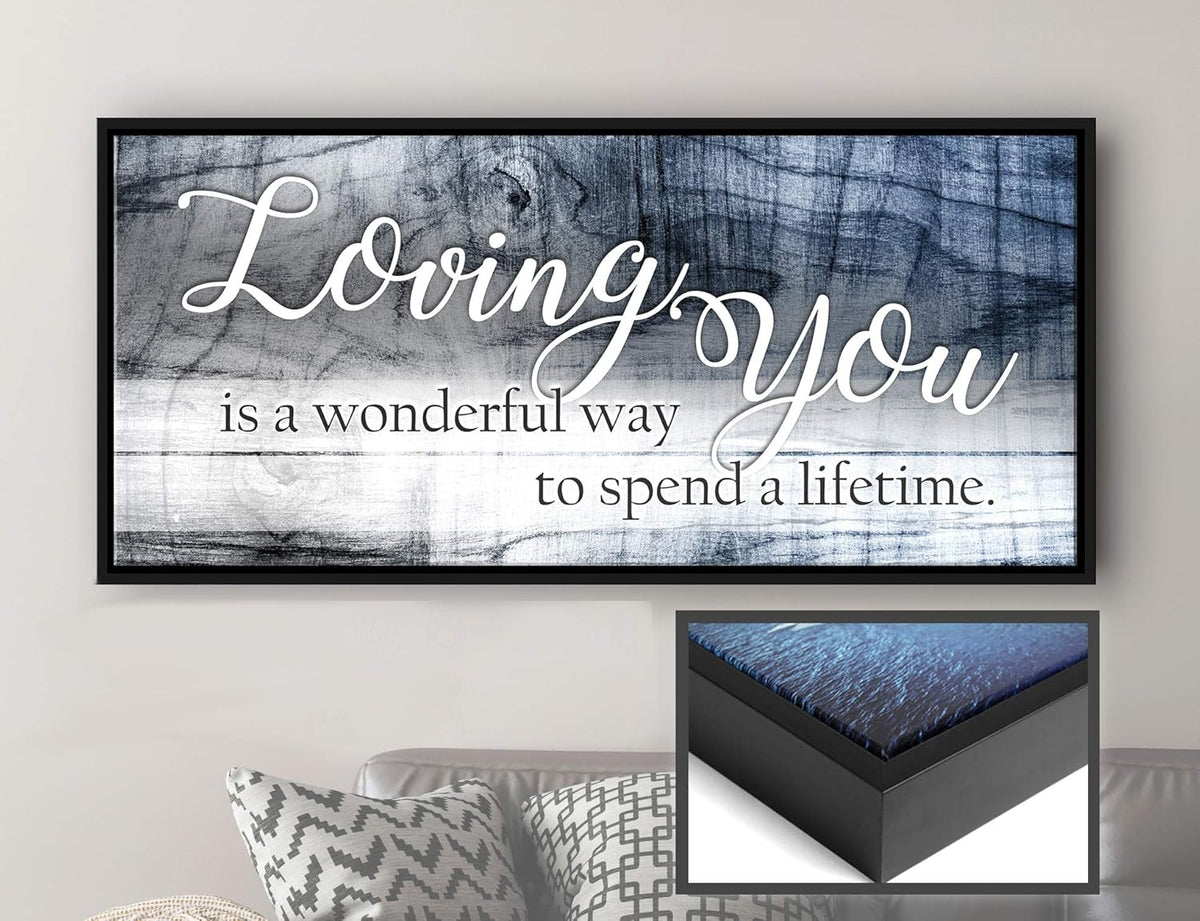 Brown Bronze Wood Framed Canvas Wall Decor S77869