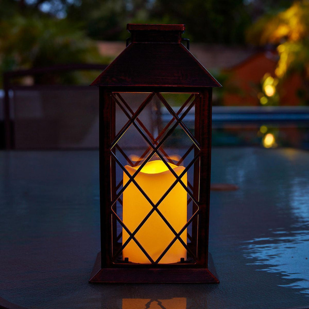 11 in. Solar LED Lantern S649